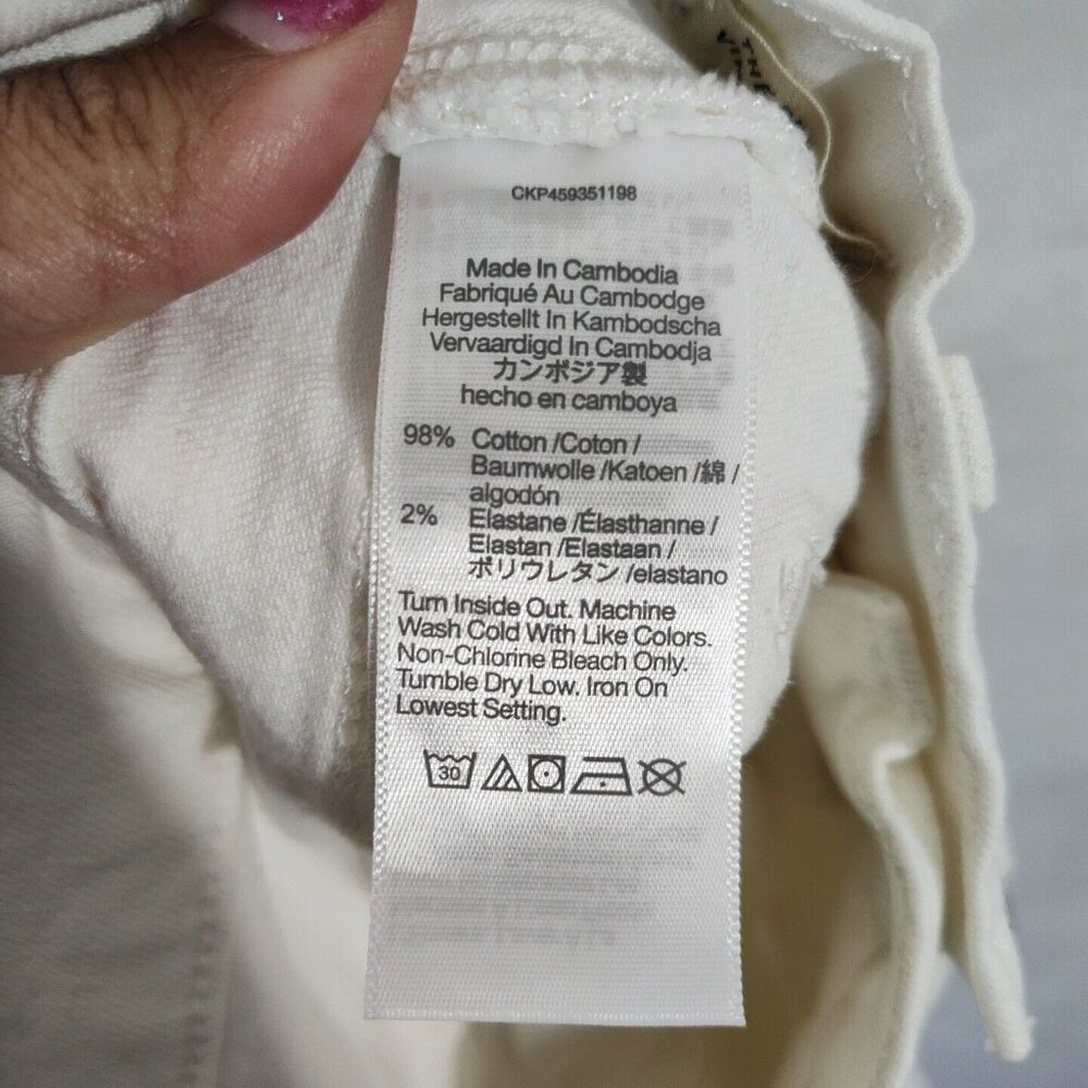 Madewell White The Perfect Vintage Jean High Rise Women Size 25 Skinny Leg ND501 - Picture 5 of 8